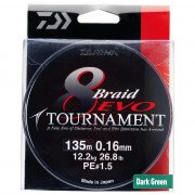Braid Daiwa Tournament 8 Evo 135mt Chartreuse 0,14mm