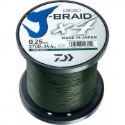 Daiwa J-Braid X4 Verde 1350mt 0,25mm